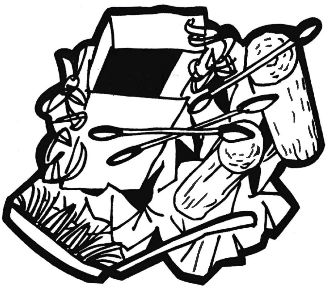 Bild von Logo Etikette für Restmüll 