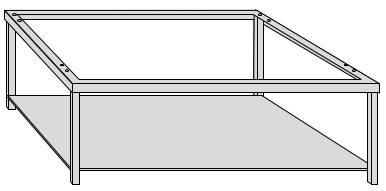 Bild von Vierkantuntergestell hoch A0