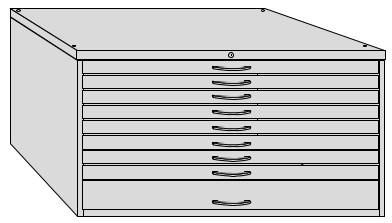 Bild von Archivierungsschrank Planoflat 2, 8+1 Schubladen