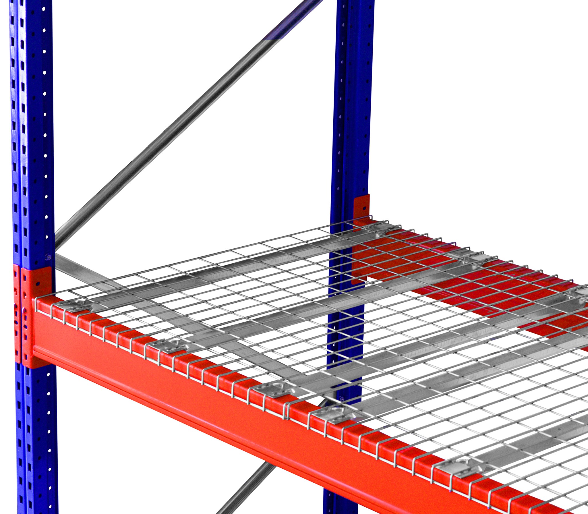 Bild von Drahtgitter-Fachboden Breite 3600 mm, 4 Elemente, Tiefe 1100 mm