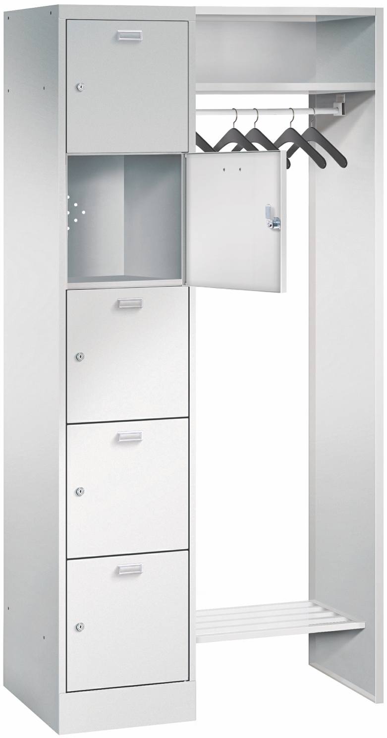 Bild von offene Garderobe mit 5 Schliessfächer Breite 400 mm