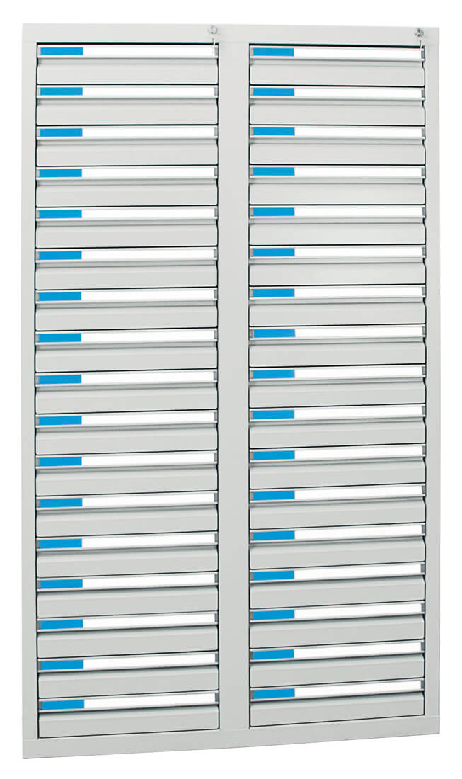 Bild von Schubladenschrank 1800x1000x500 mm HxBxT, 34 Schubladen