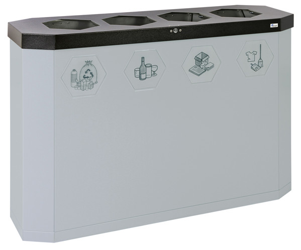Bild von Abfalltrennsystem SIXCO smart4 x 45L