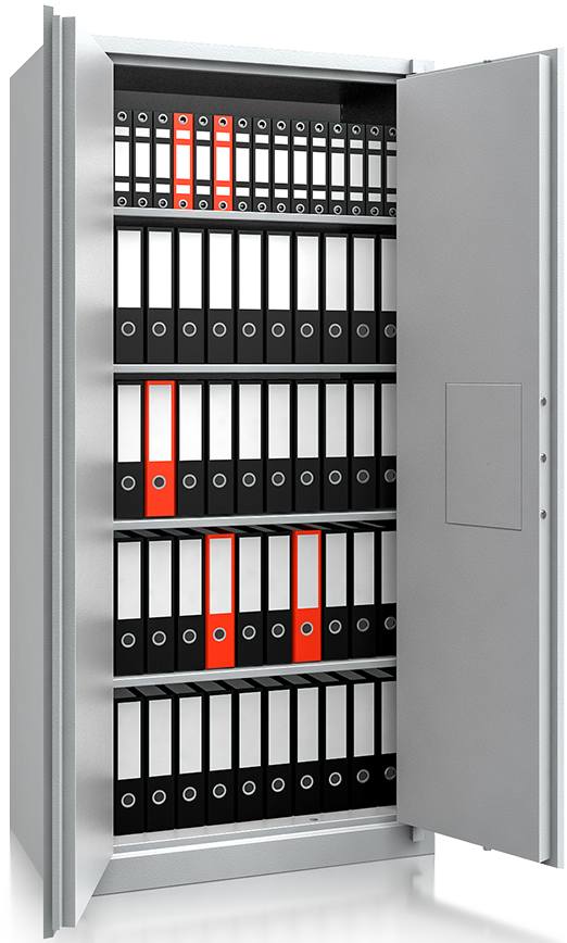 Bild von Aktenschrank GW-BS 1100, 1950x950x550 mm HxBxT, feuergeschützt