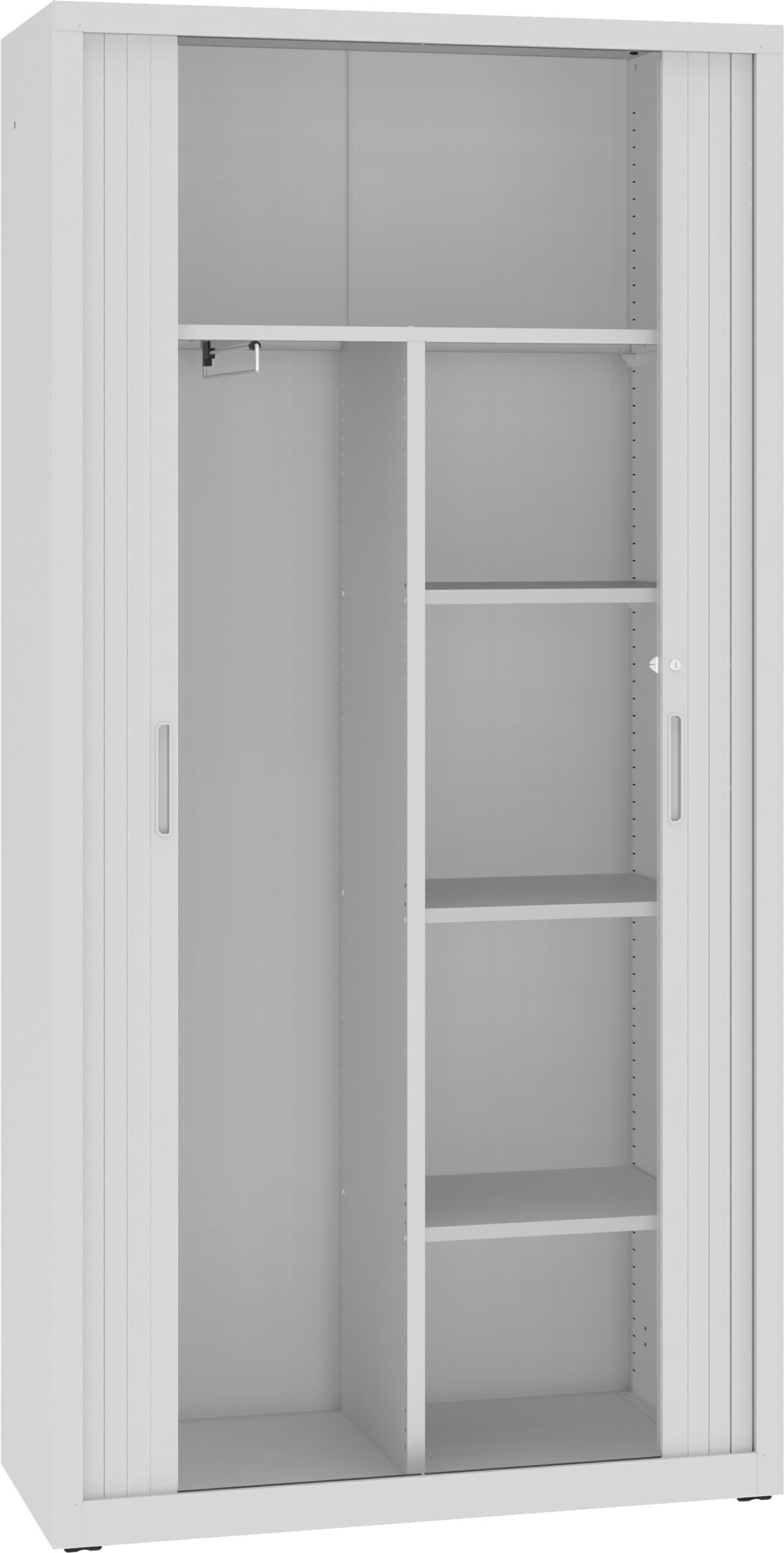 Bild von Garderoben-/Wäscheschrank, 1990x1000x435 mm HxBxT, mit Rollladen, SBM 218 M