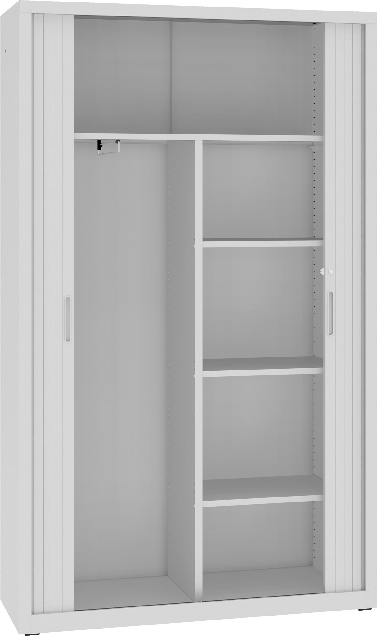 Bild von Garderoben-/Wäscheschrank, 1990x1200x435 mm HxBxT, mit Rollladen, SBM 219 M