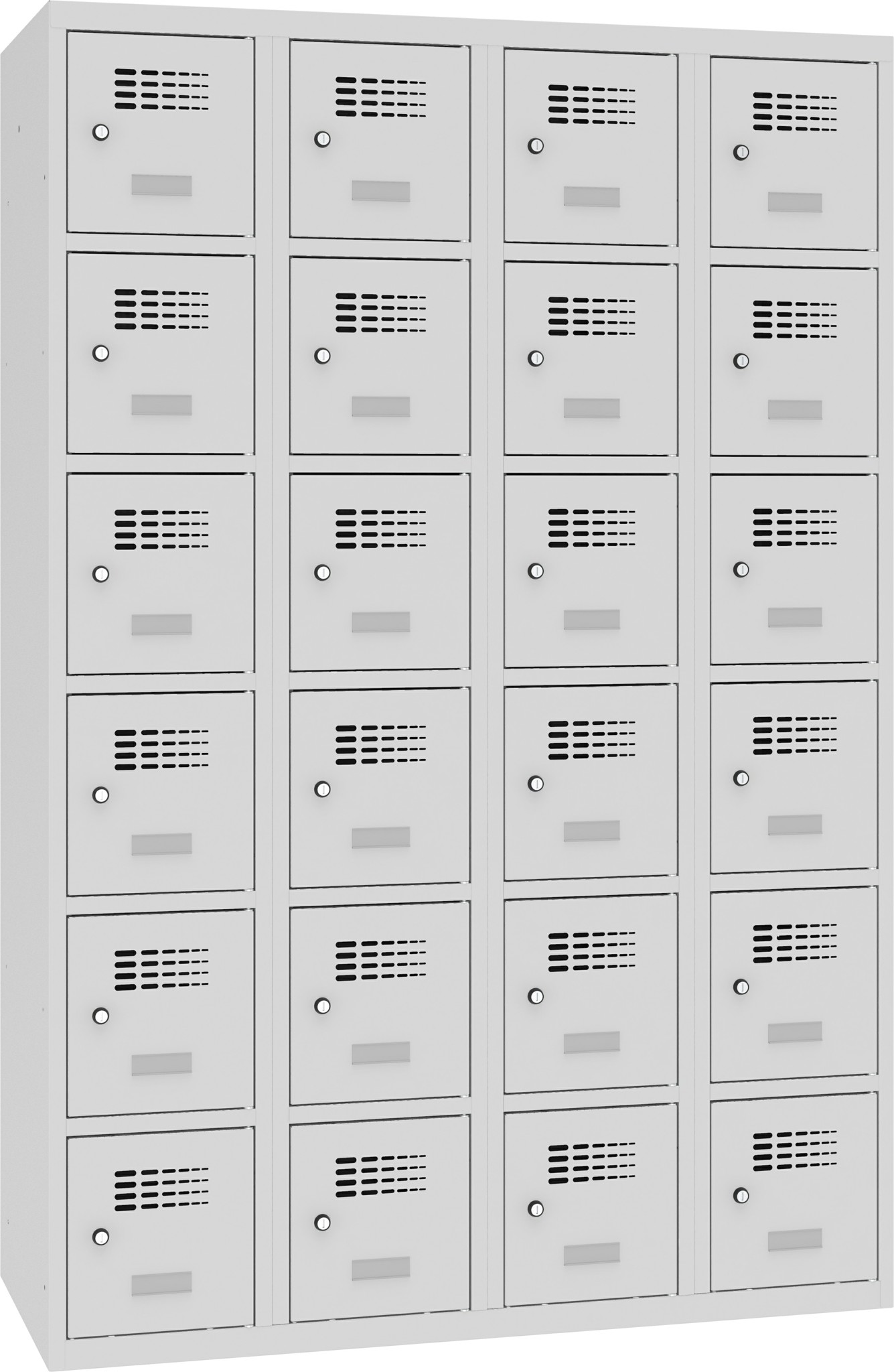 Bild von Schliessfachschrank, 4 Abteile mit je 6 Fächer übereinander, Total 24 Fächer