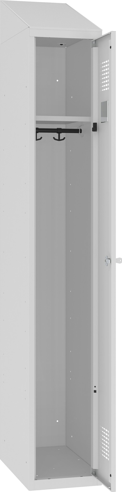 Bild von Garderobenschrank 1 Abteil mit Schrägdach, SUM 310 W, 1 pkt