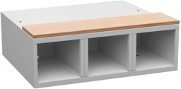 Bild von Schuhfach mit Sitzbank, Breite 1200 mm für ML-Garderobenschränke