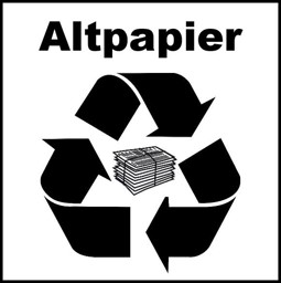 Bild von Logo Etikette für Altpapier