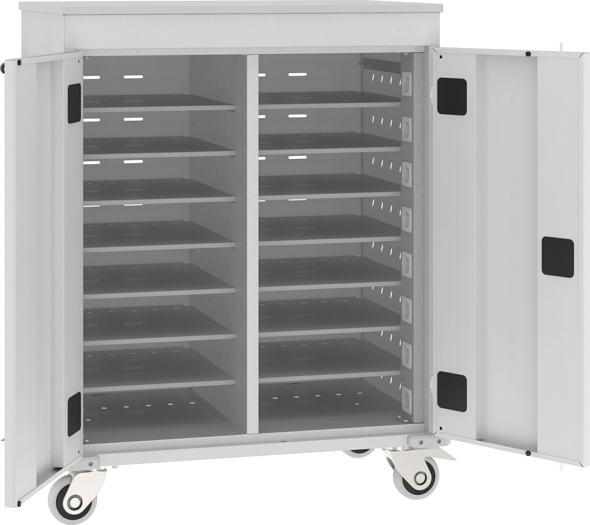 Bild von Metalltrolley für Laptops, 1060x920x540 mm HxBxT, WNL 208+