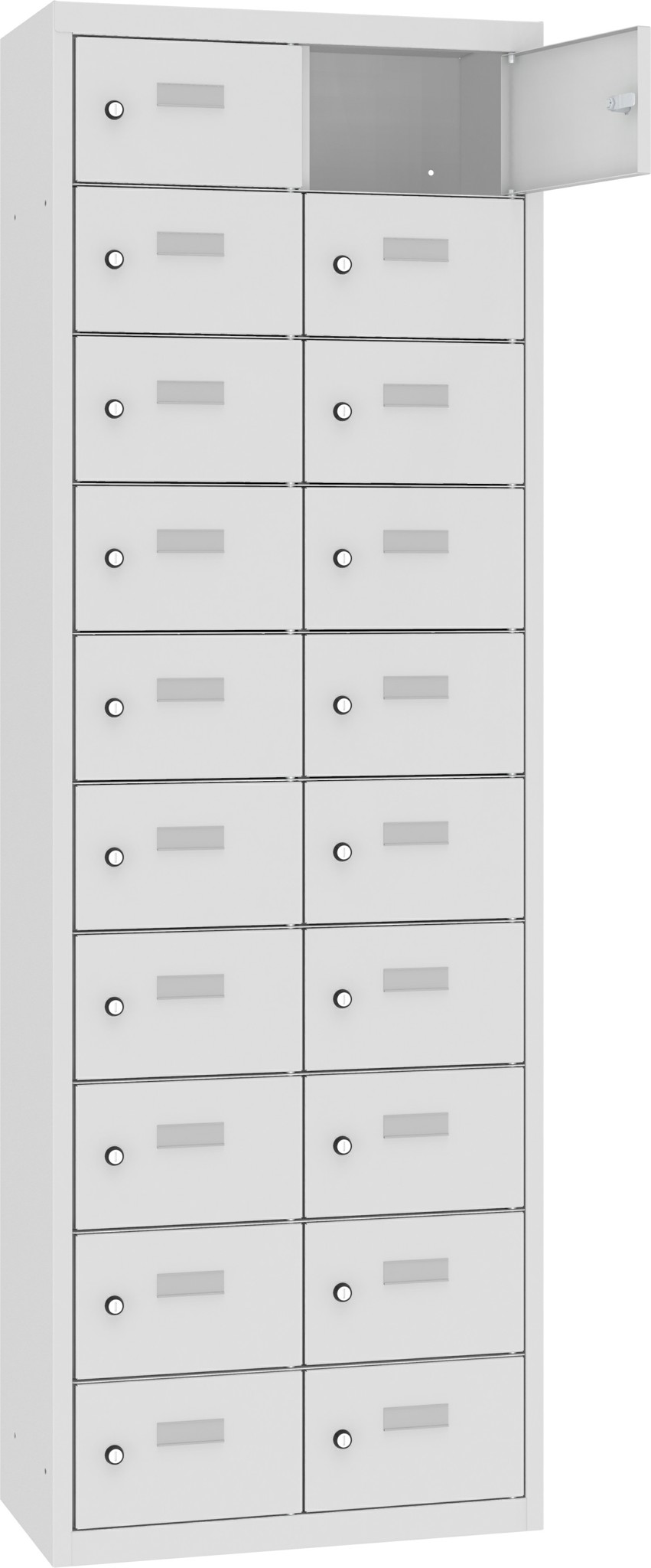 Bild von Schliessfachschrank, 2 Abteile mit 20 Fächer MSUS 3210