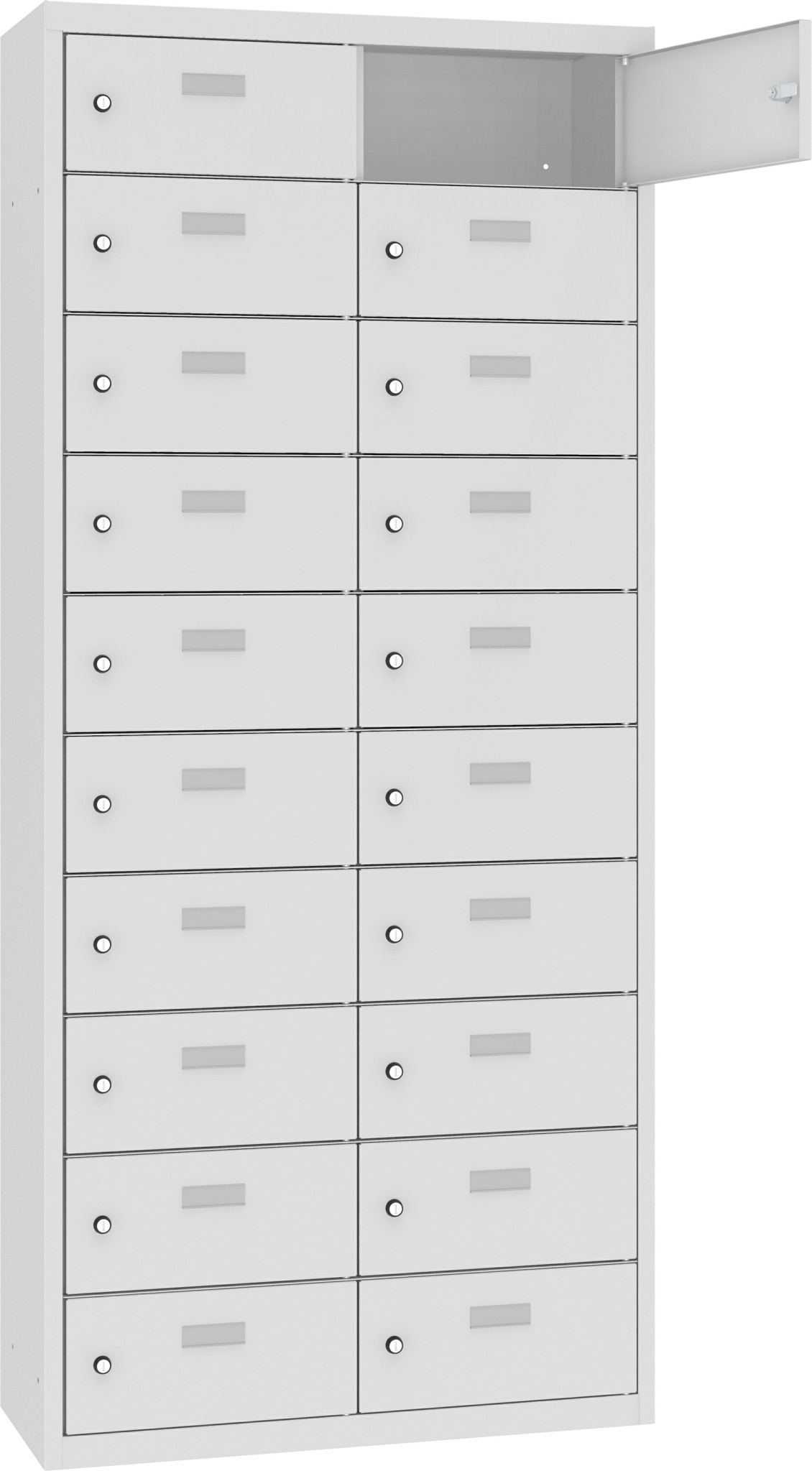 Bild von Schliessfachschrank, 2 Abteile mit 20 Fächer MSUS 4210