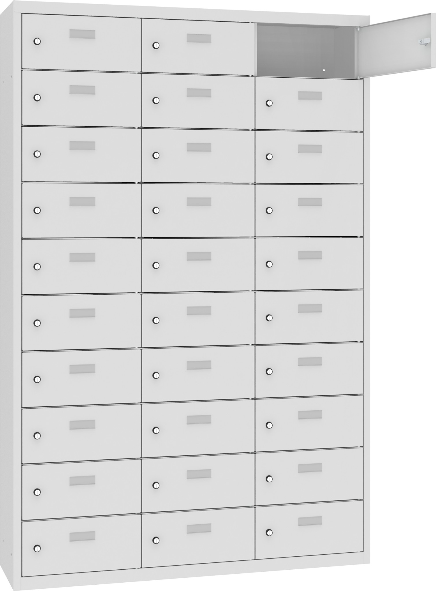 Bild von Schliessfachschrank, 3 Abteile mit 30 Fächer MSUS 4310