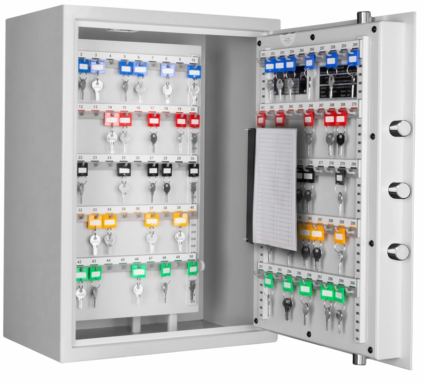 Bild von Schlüsselschrank GW-STFM 300, Stufe A und S1, Farbe RAL 7035