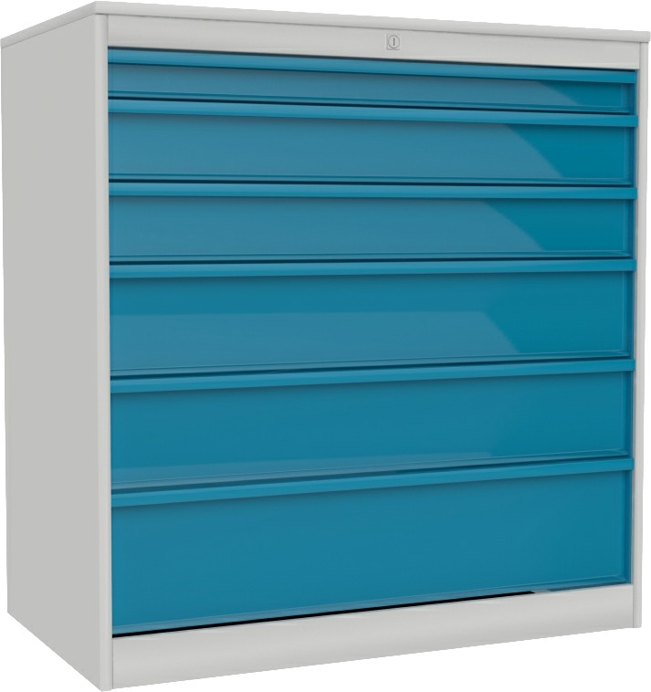 Bild von Schubladenschrank 1051x1000x585 mm HxBxT, Szw 302