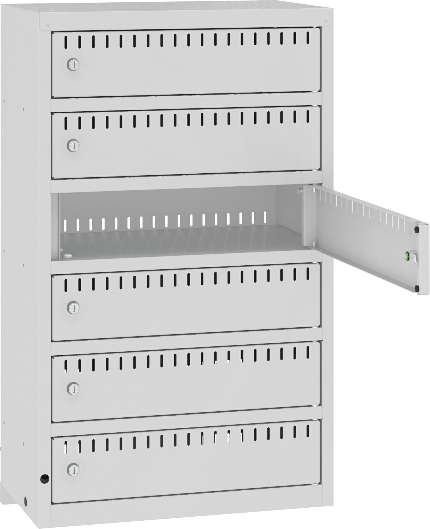 Bild von Akku-Ladeschrank für Wandmontage 6 Fächer (PCS L5106)