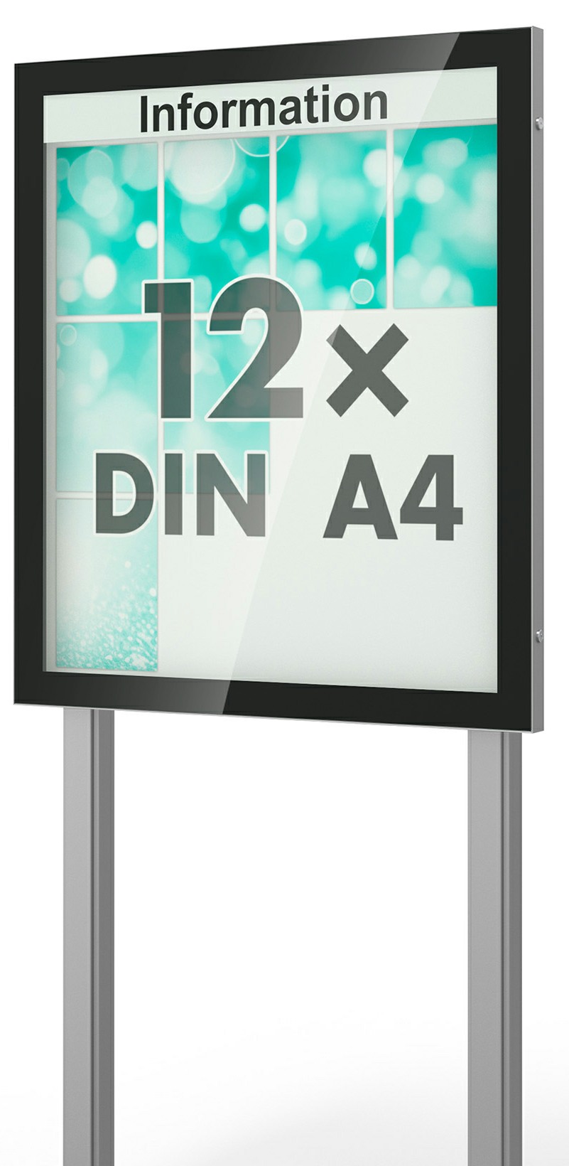 Bild von Schaukasten Visus 1050x1150x53 mm BxHxT, mit Ständer