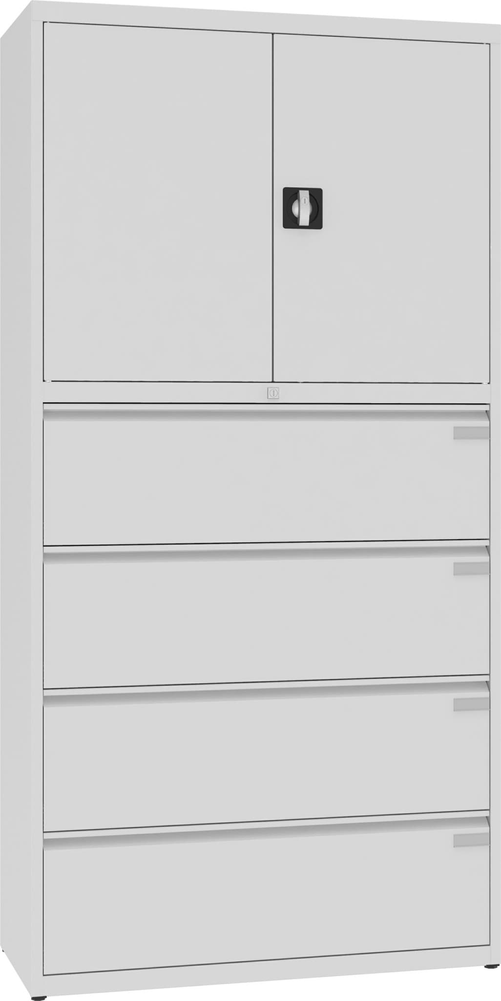 Bild von Kombinationsschränke 1990x1000x435 mm HxBxT, SKB 1, für Ordner / 4 Schubladen 