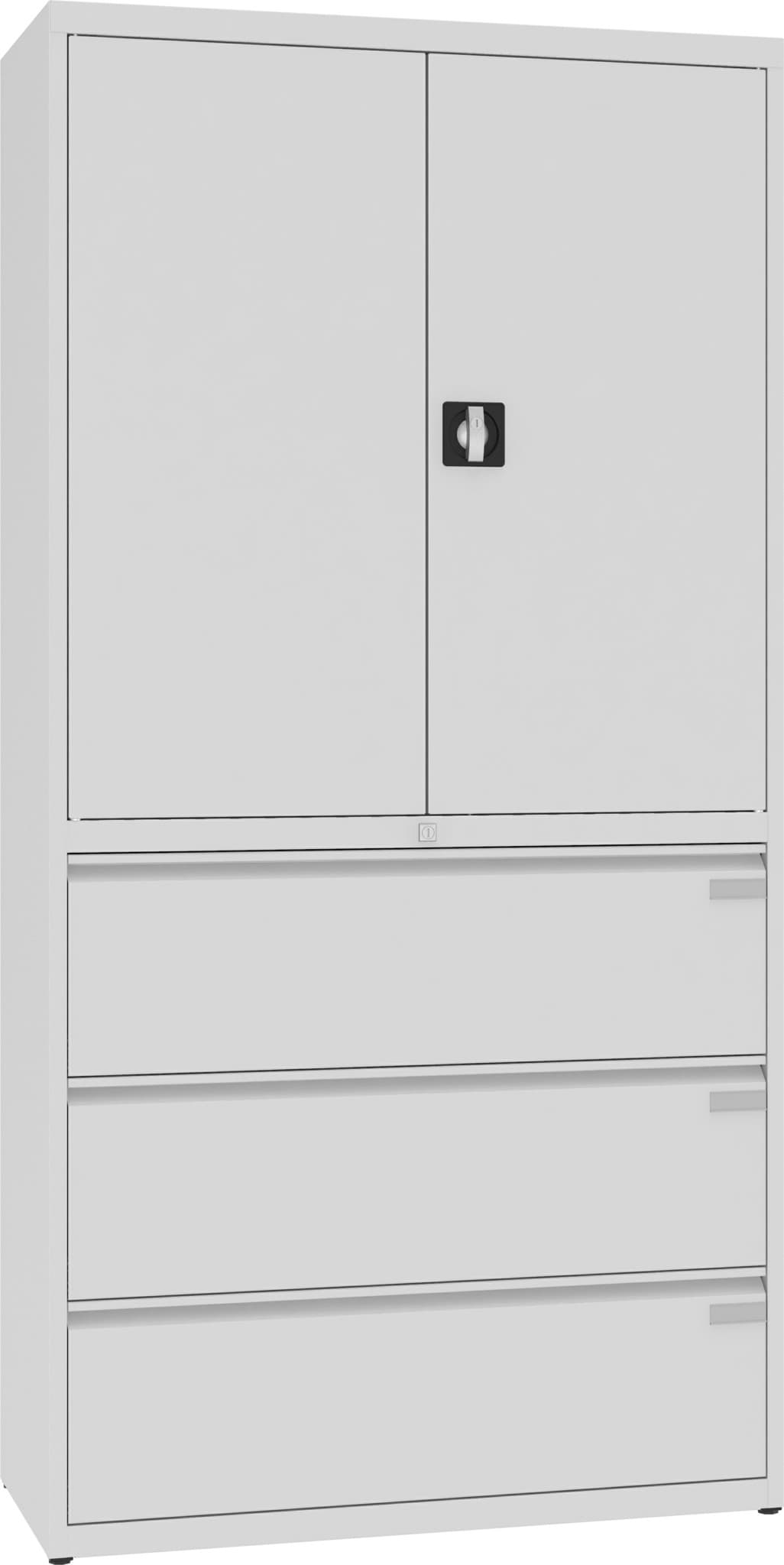 Bild von Kombinationsschränke 1990x1000x435 mm HxBx, TSKB 2, für Ordner / 3 Schubladen 