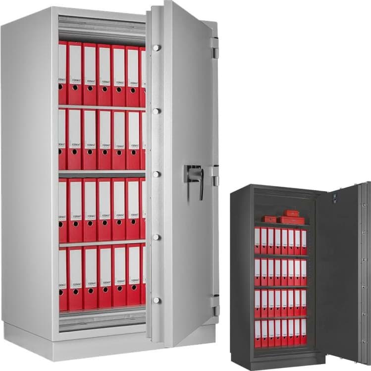 Bild von Papiersicherungsschrank GW-PSP 120-4, 1670x940x681 mm HxBxT, feuersicher 120 Minuten