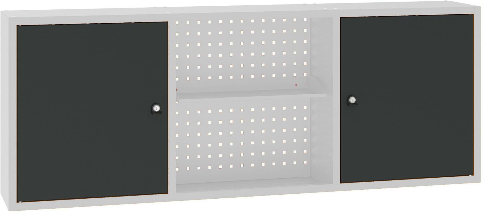 Bild von Hängeschrank 600x1596x250 mm HxBxT, mit Fachboden