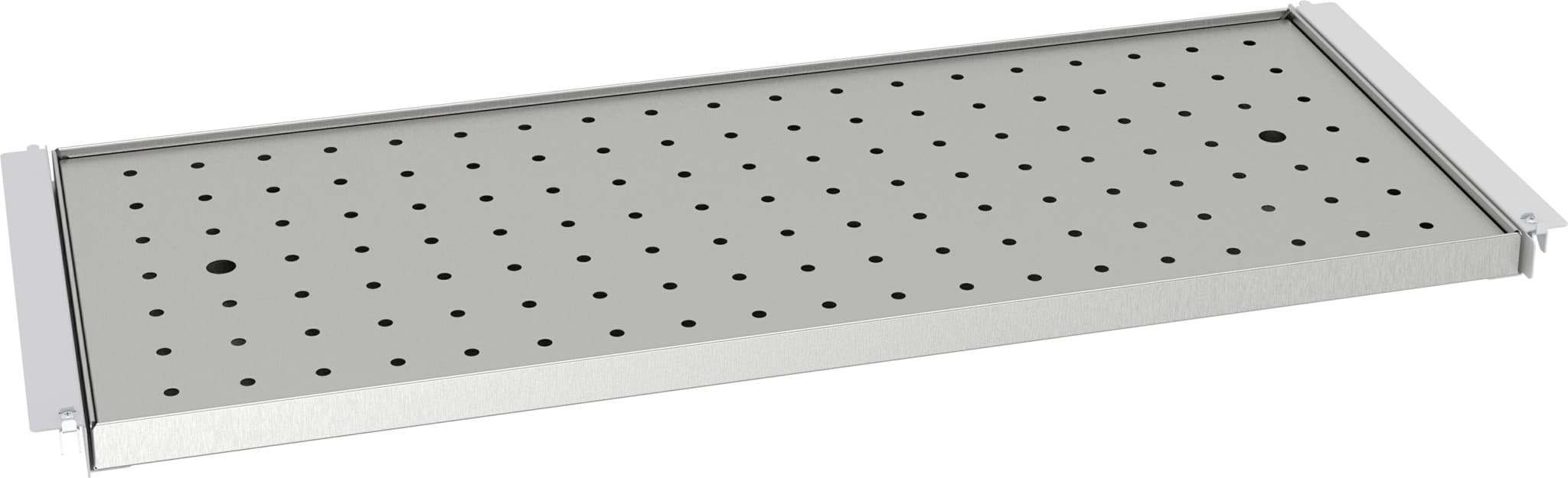 Bild von Wannenboden mit Ablaufplatte 1111 x 452 mm BxT für Schrank 1990x1200x500 mm HxBxT