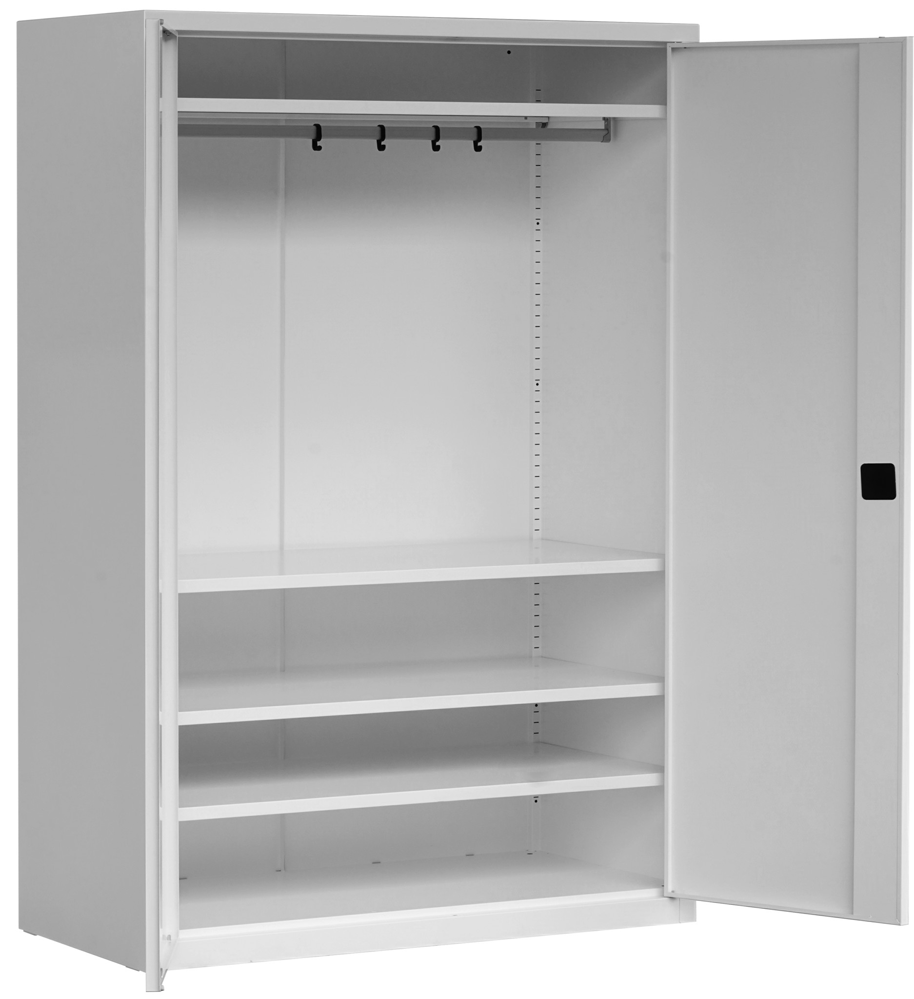 Bild von Mehrzweck-/Garderobenschrank 1990x1400x600 mm HxBxT, SSB 2014/6r