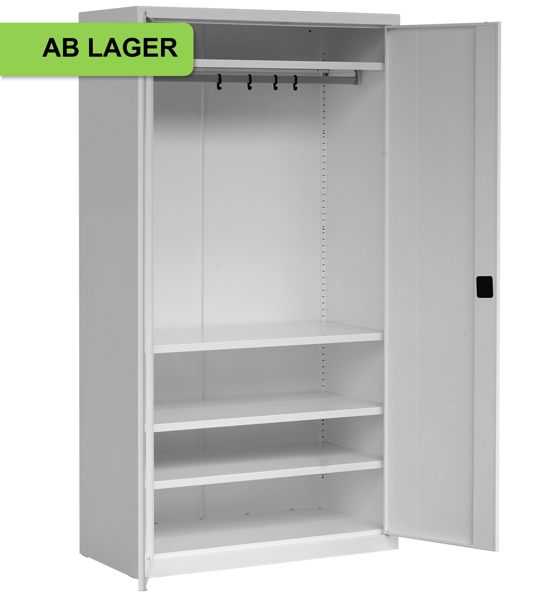 Bild von Mehrzweck-/Garderobenschrank 1950x1000x500 mm HxBxT auf Sockel auf Lager