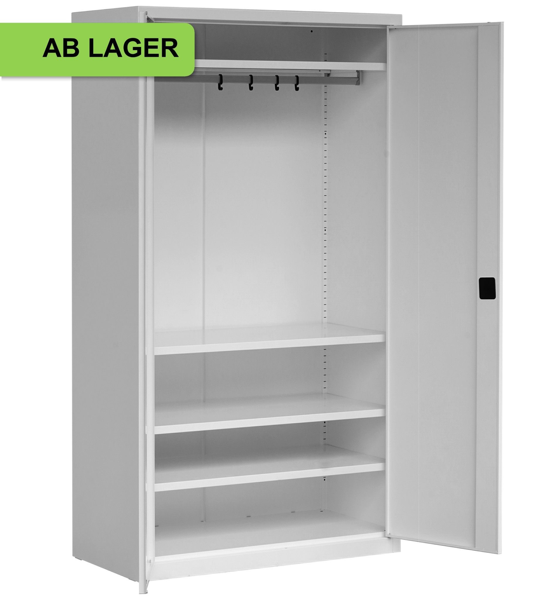 Bild von Mehrzweck-/Garderobenschrank, 1990x1000x600 mm HxBxT, SSB 2010/6r ab Lager