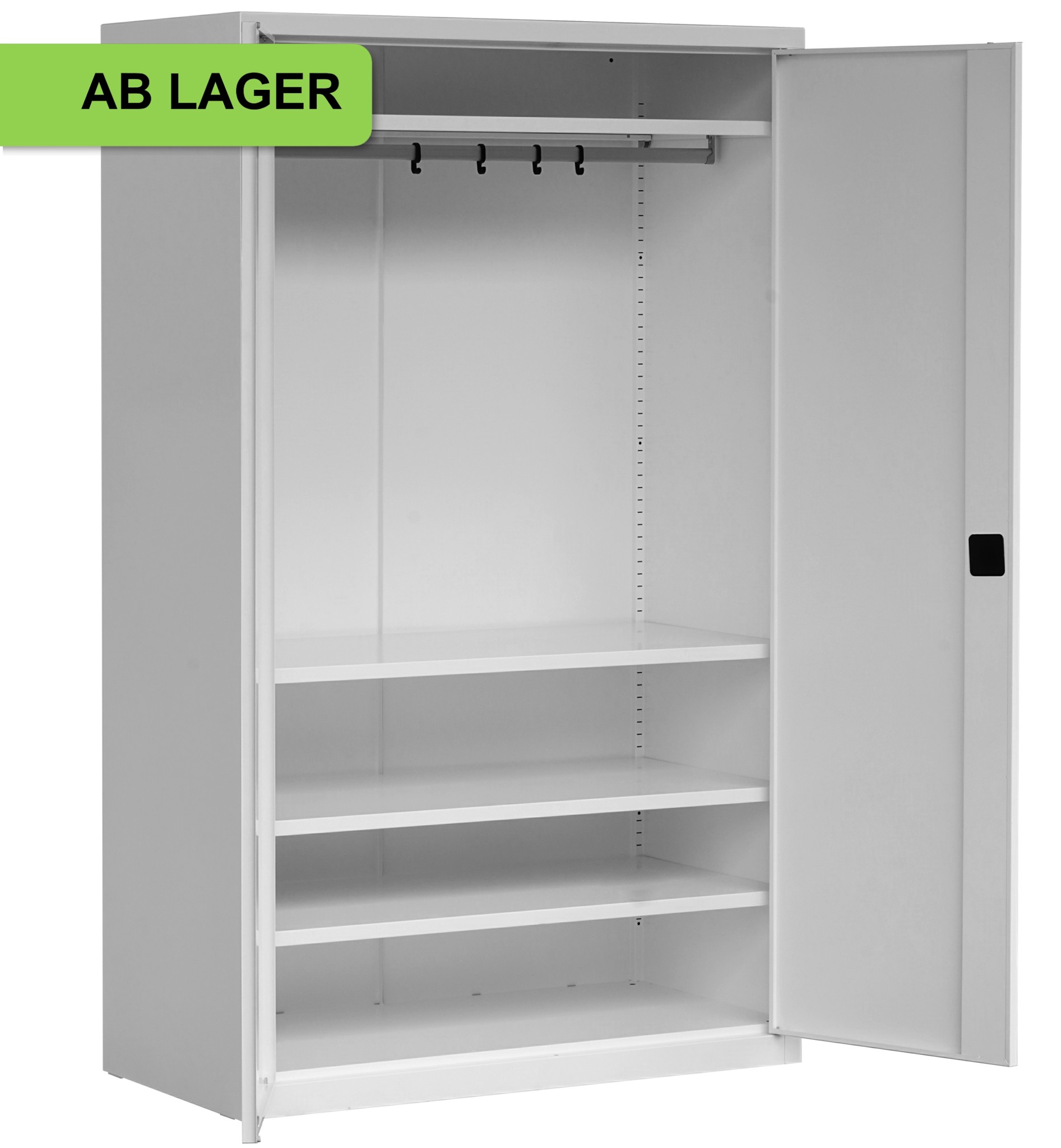 Bild von Mehrzweck-/Garderobenschrank 1990x1200x600 mm HxBxT, SSB 2012/6r ab Lager