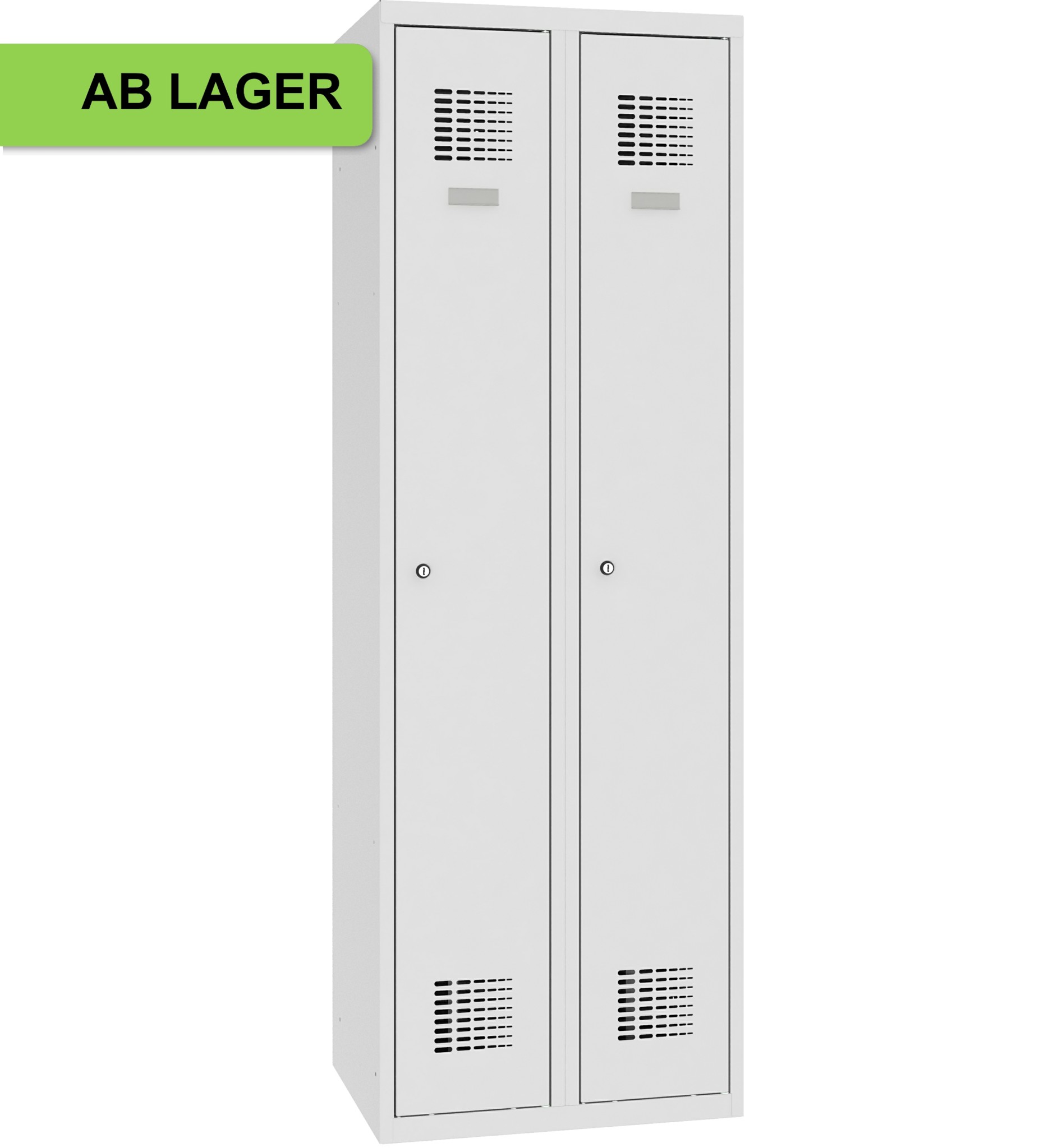 Bild von Garderobenschrank, 2 Abteile mit 300 mm Abteilbreite, SUM 320 W, 1 pkt ab Lager
