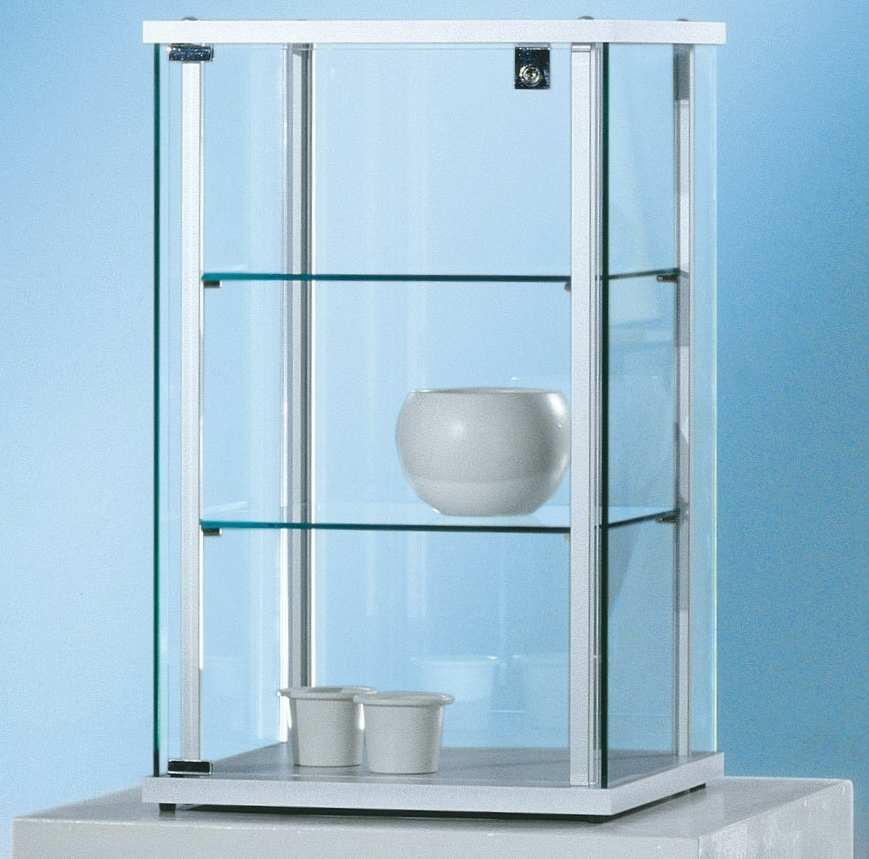 Bild von Ganzglasvitrine klein 700x430x430 mm HxBxT