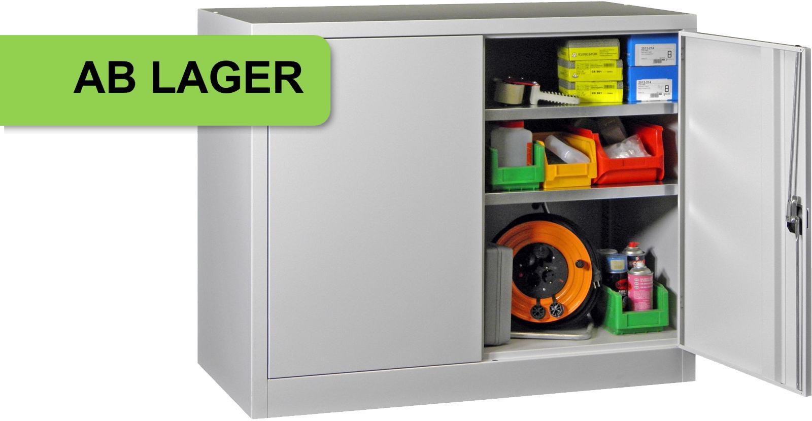 Bild von Mehrzweckschrank 1000x1000x400 mm HxBxT auf Sockel ab Lager (3 Stück)