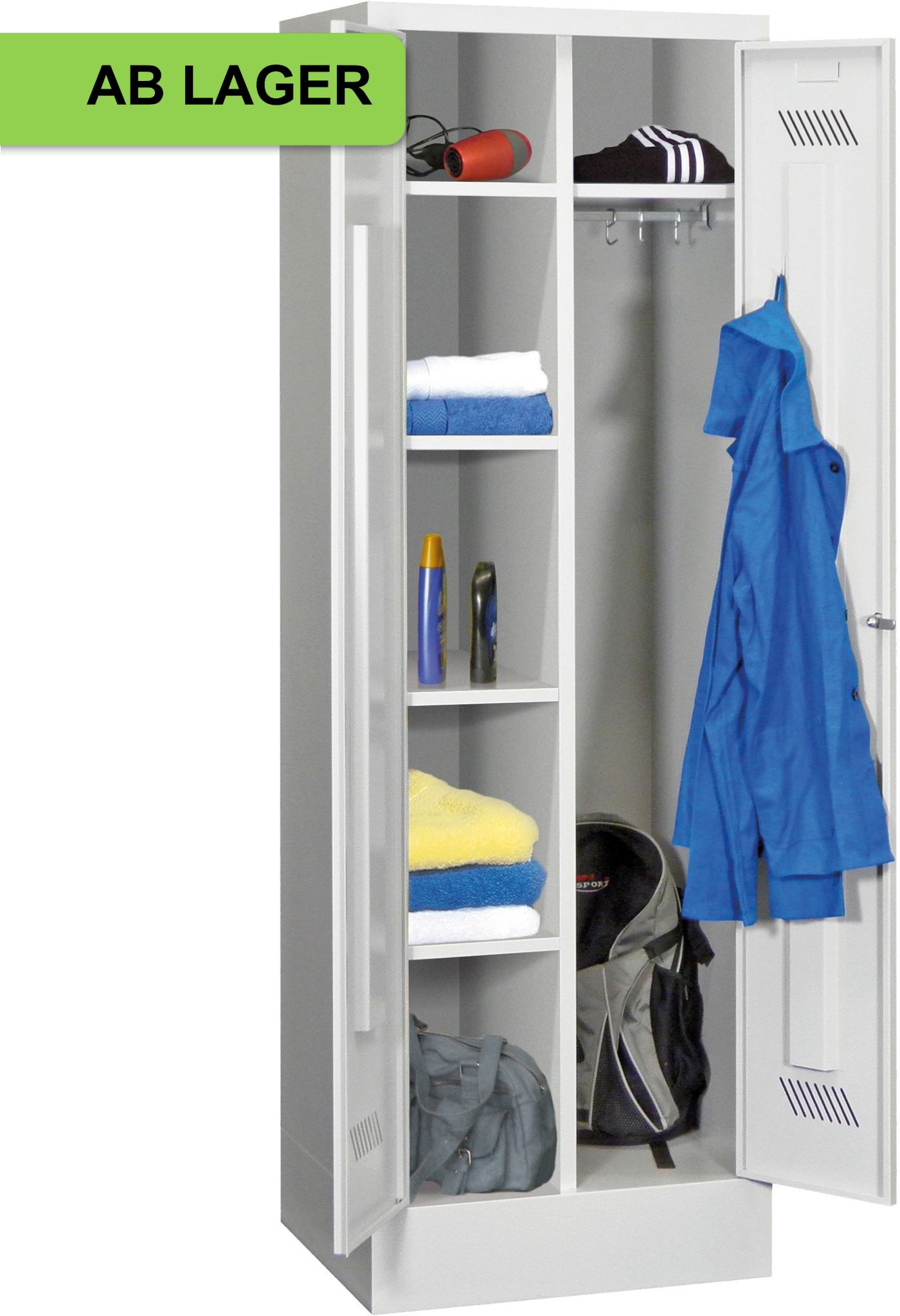 Bild von Kleider-/Wäscheschrank, 1850x600x500 mm HxBxT ab Lager