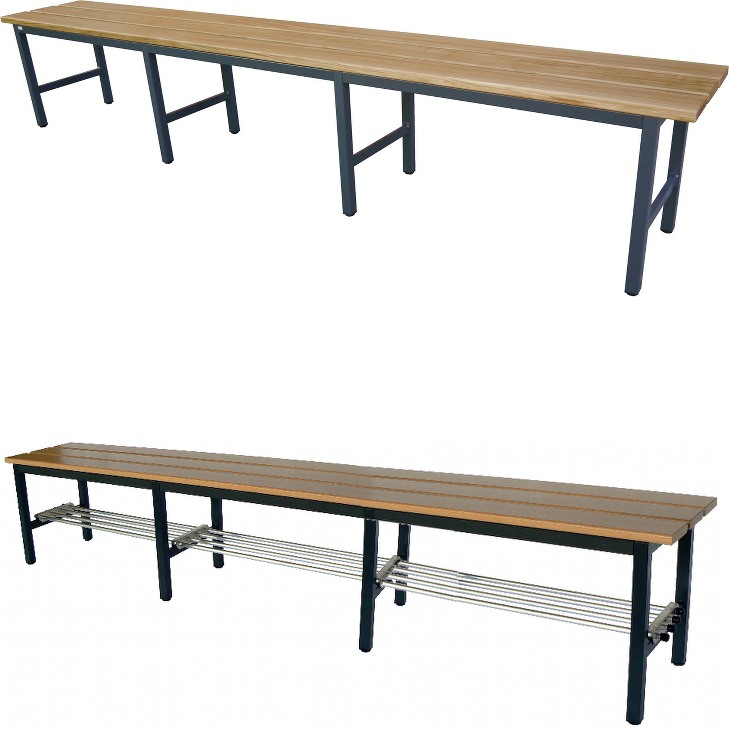 Bild von Freistehende Sitzbank Länge 2500 mm, Tiefe 380 mm
