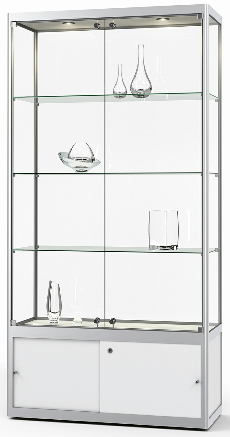 Bild von Vitrine mit Unterschrank, 1970x1000x400 mm HxBxT