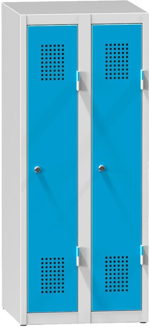 Bild von Garderobenschrank, 2 Abteile mit 300 mm Abteilbreite, Höhe 1200 mm