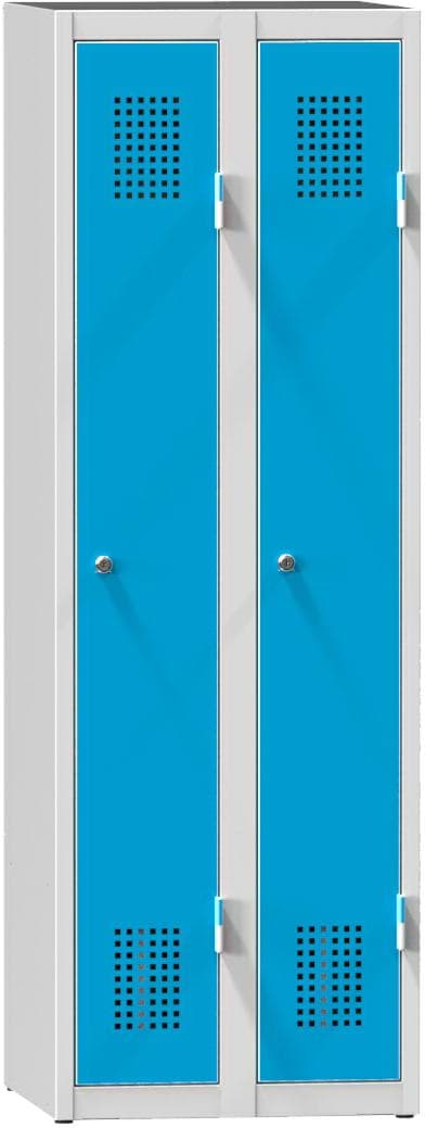 Bild von Garderobenschrank, 2 Abteile mit 300 mm Abteilbreite, Höhe 1500 mm