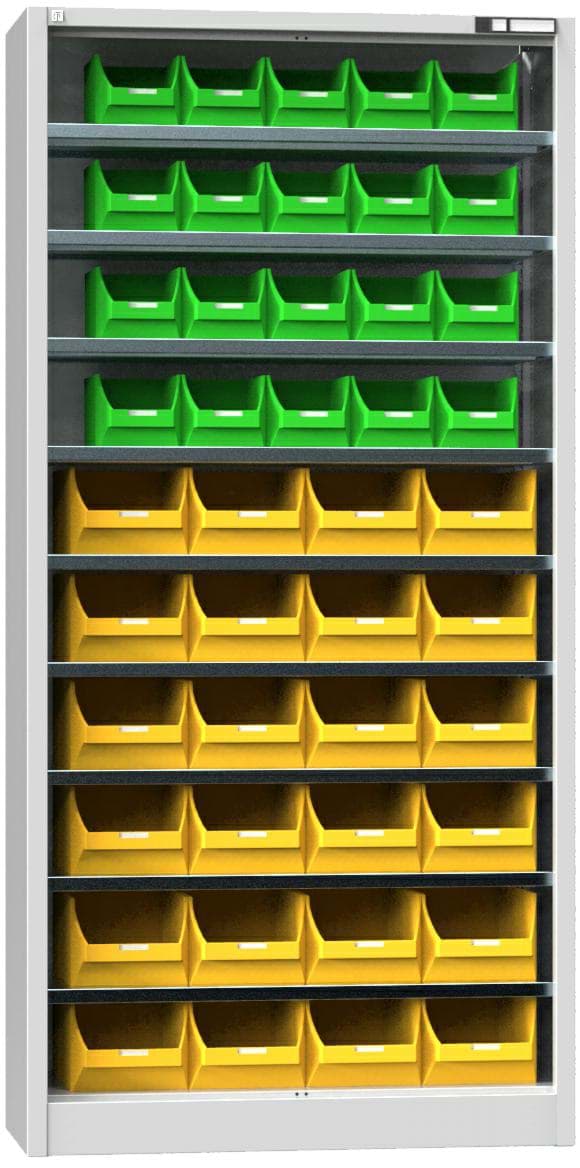 Bild von Werkstattschrank ohne Türen und Behälter 1950x950x400 mm HxBxT UK1-B2