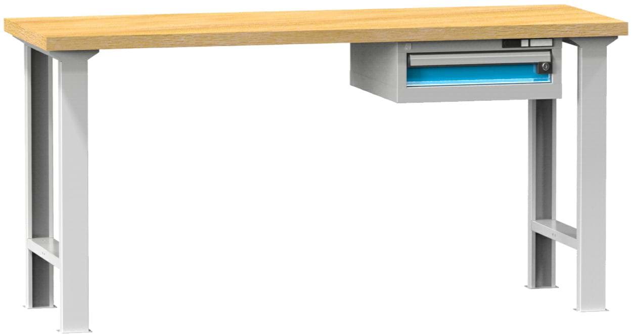 Bild von Werkbank fixe Höhe mit Schublade, 2000x800x880 mm LxTxH
