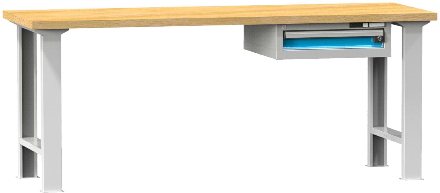Bild von Werkbank fixe Höhe mit Schublade, 2500x800x880 mm LxTxH