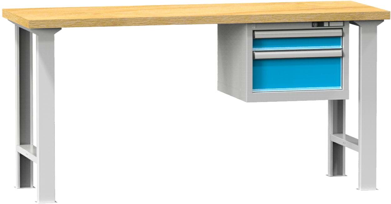 Bild von Werkbank fixe Höhe mit Schubladenblock, 2000x800x880 mm LxTxH