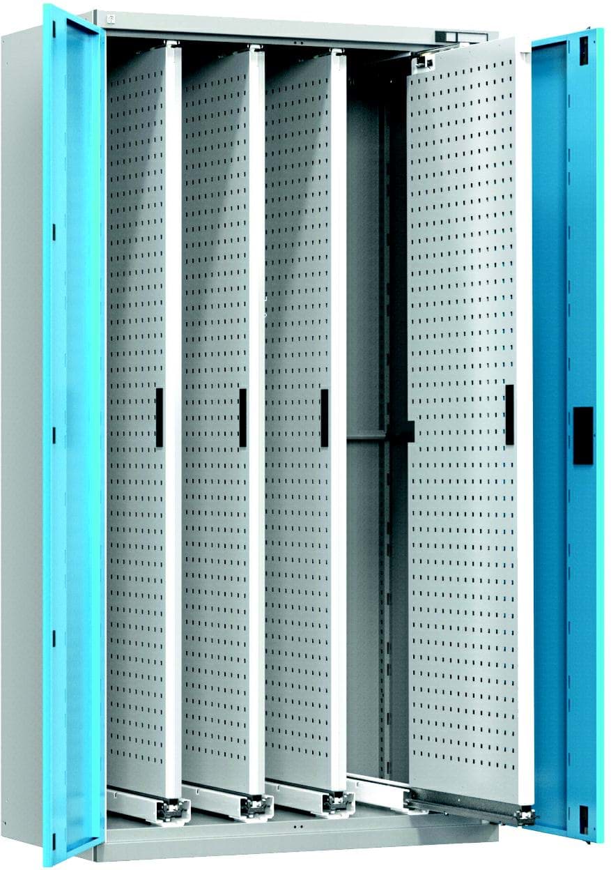 Bild von Vertikaler Schrank mit ausziehbaren Lochplatten 1950x1044x655 mm HxBxT VSP2
