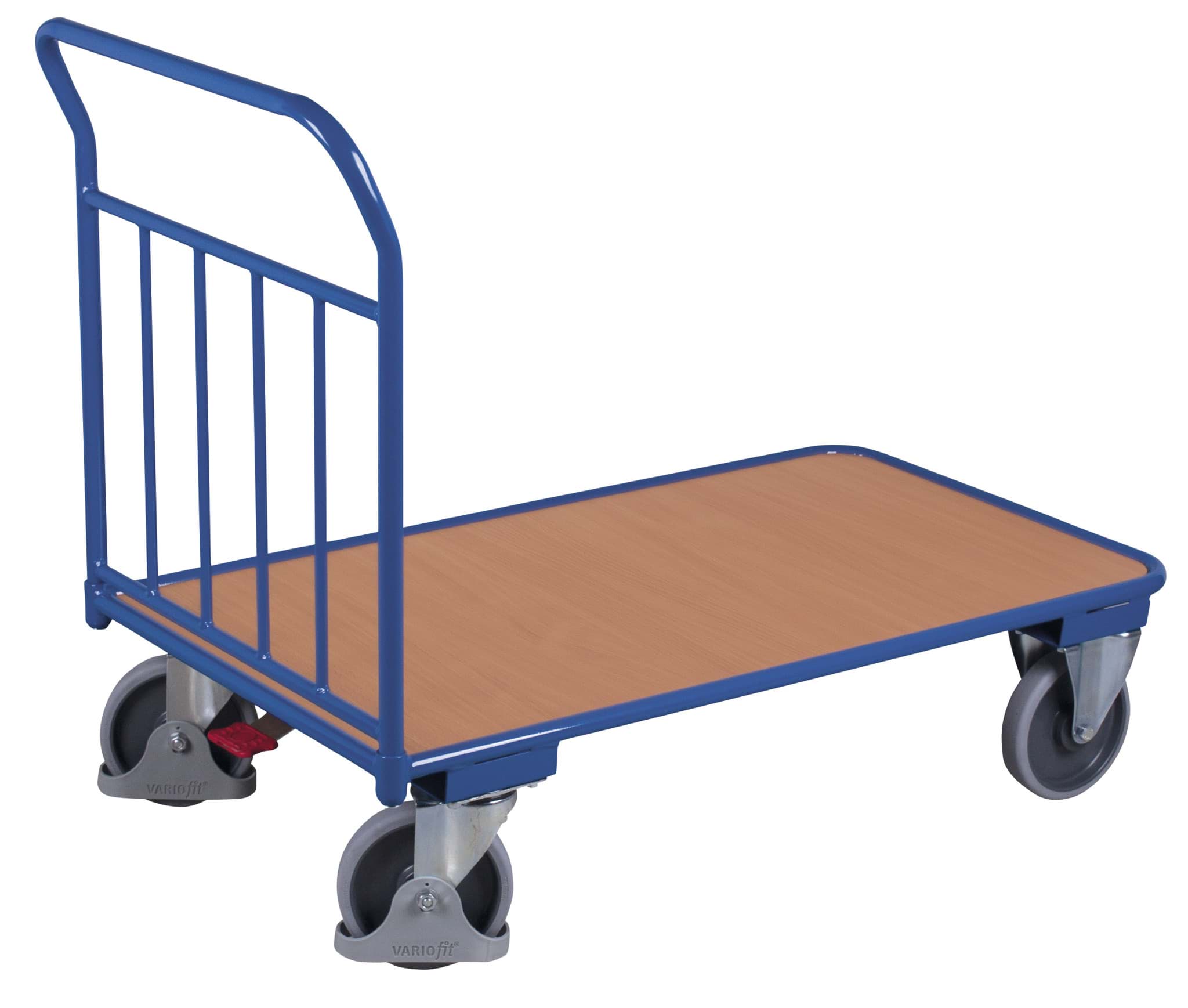 Bild von Schiebebügelwagen, Ladefläche: 1000 x 700 mm BxT mit senkrechten Rohren