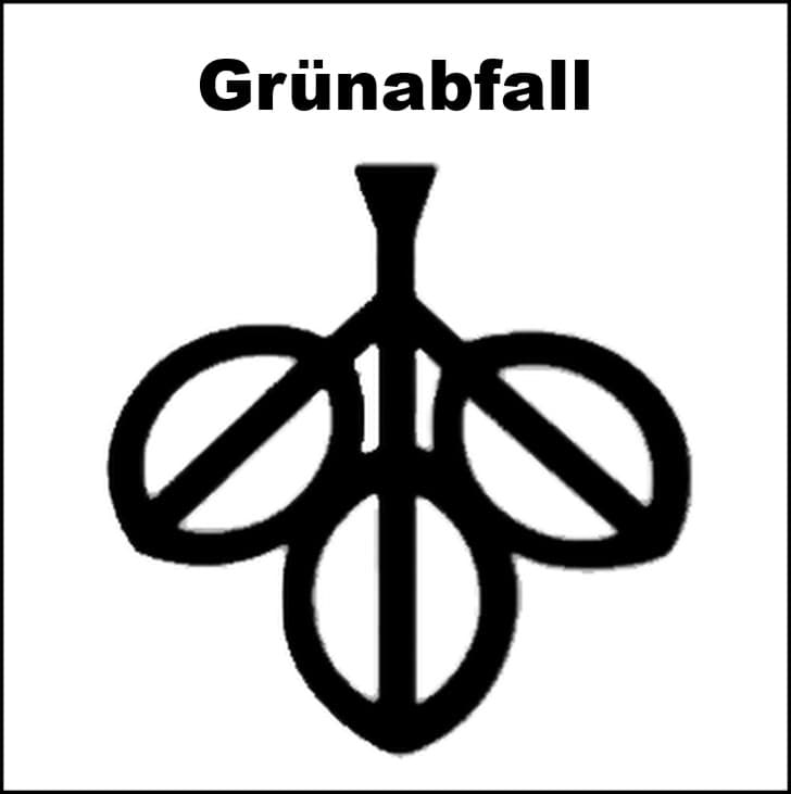 Bild von Logo Etikette für Grünabfall