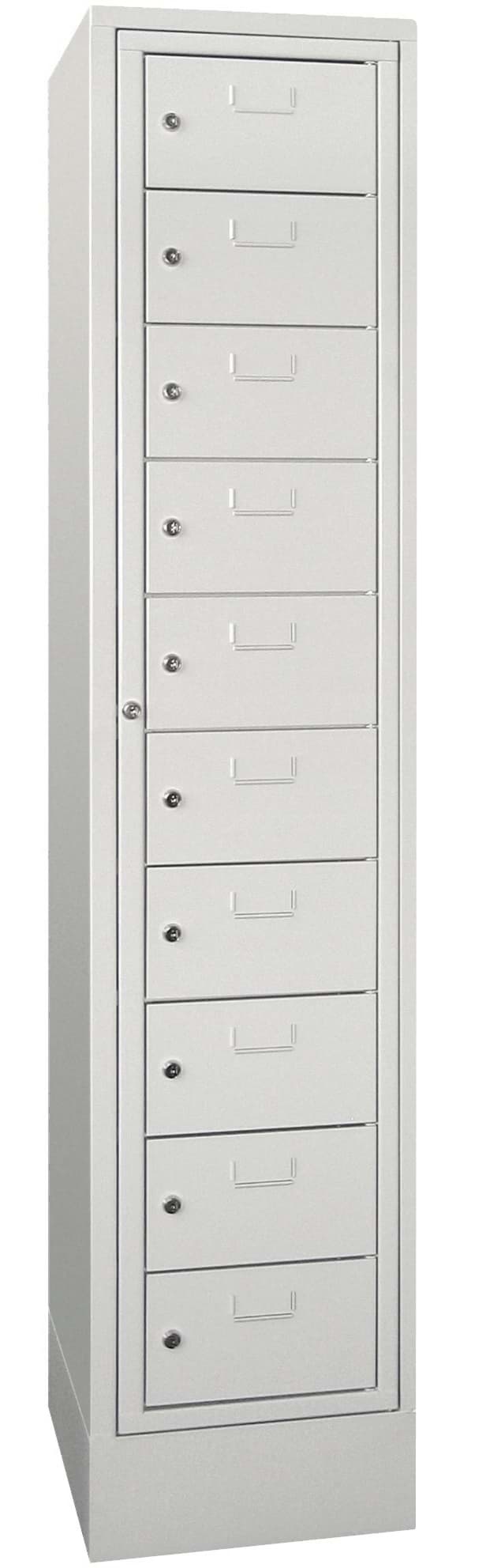 Bild von Wäscheverteilschrank, 10 Fächer, 1850x400x500 mm HxBxT auf Sockel