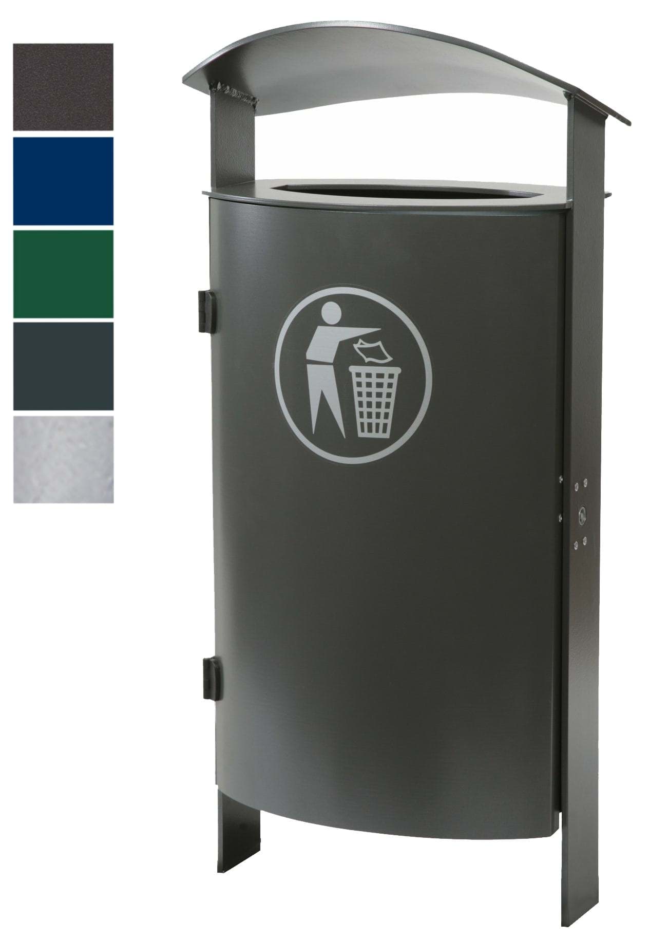 Bild von Stand-Abfallbehälter 70 Liter, zum einbetonieren 