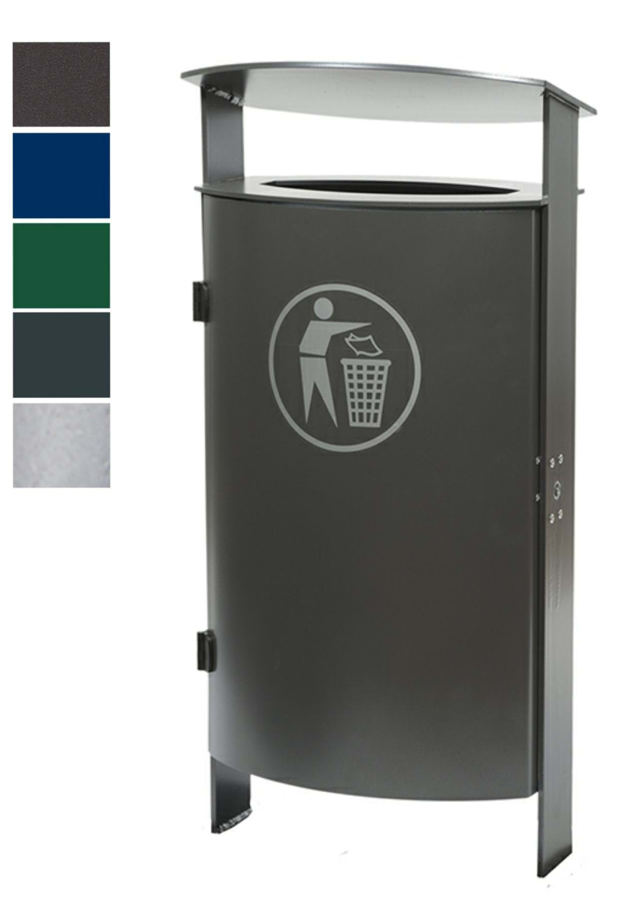 Bild von Stand-Abfallbehälter 70 Liter, zum einbetonieren