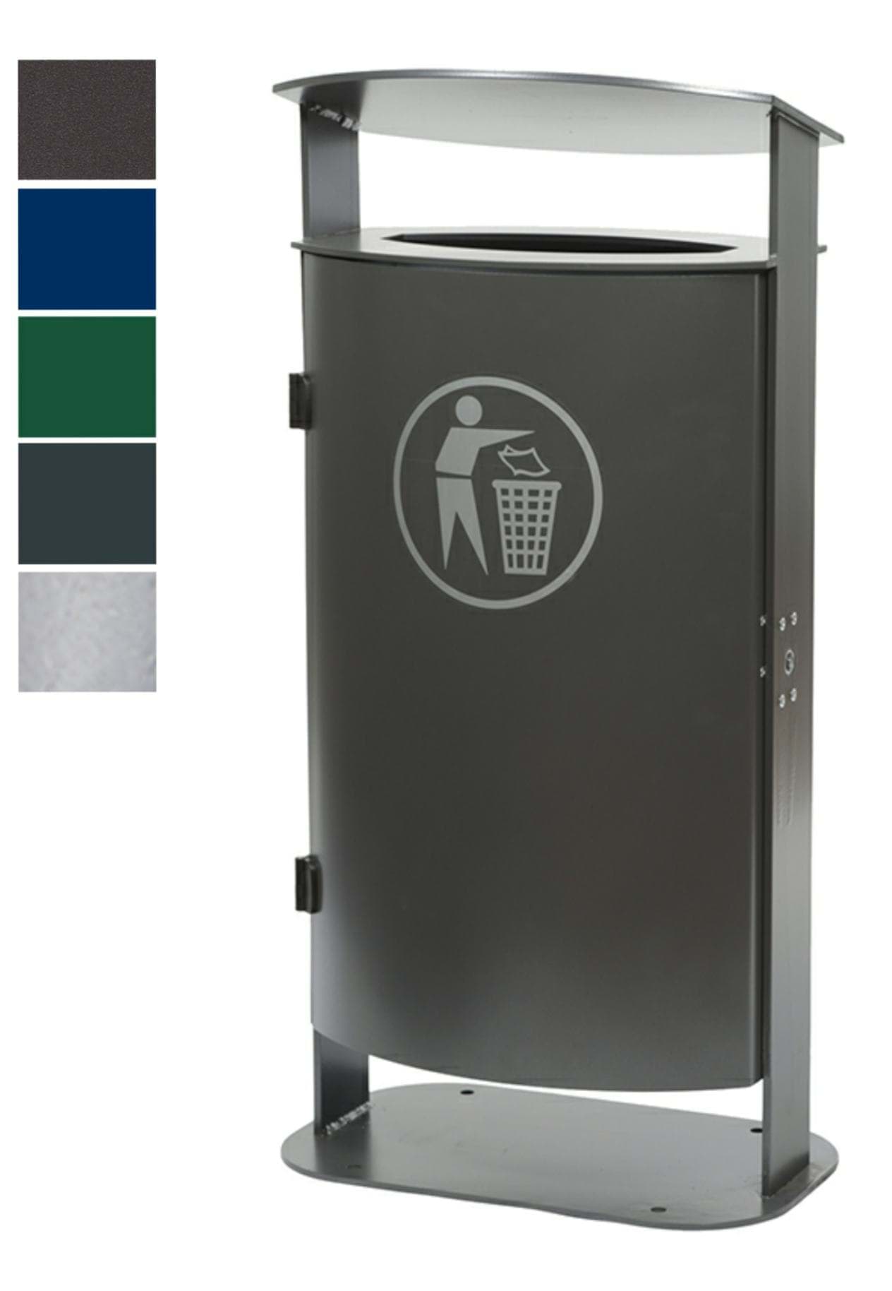 Bild von Stand-Abfallbehälter 70 Liter mit Bodenplatte zum aufschrauben